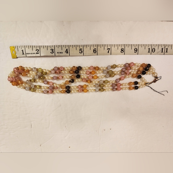 Treska Multi-Layer Beaded Multicolor Necklace - Picture 3 of 3